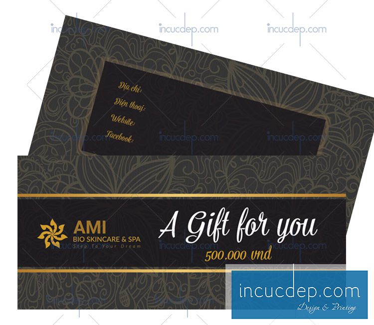 Gift card của Ami-skincare-spa