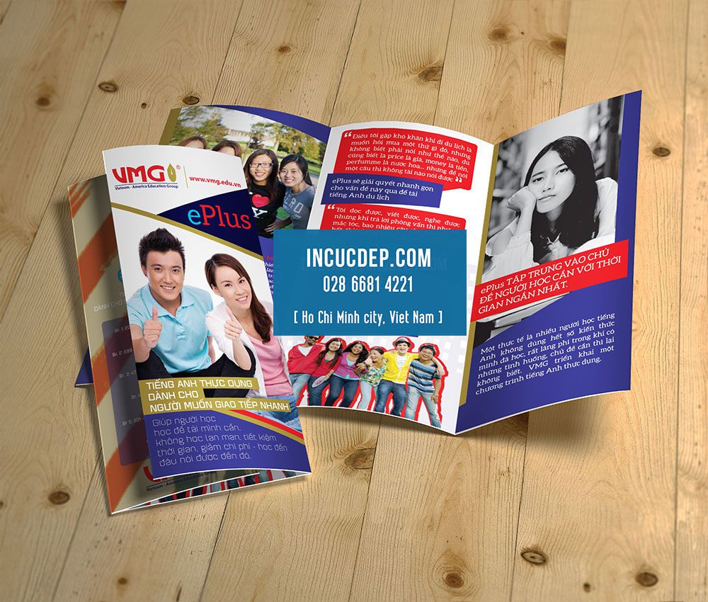 Thiết kế brochure gấp 3 - brochure giáo dục