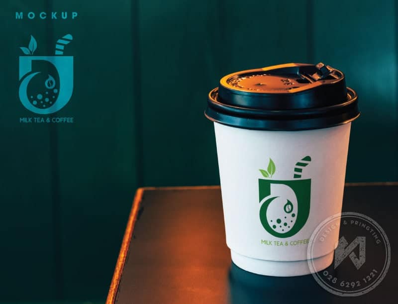 Thiết kế logo coffee trà sữa ấn tượng
