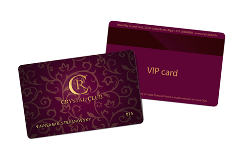Thẻ VIP in bằng nhựa novaz