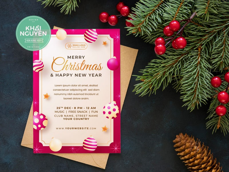 Mẫu Thiệp Giáng Sinh 2023 – Merry Christmas Invitation 2023
