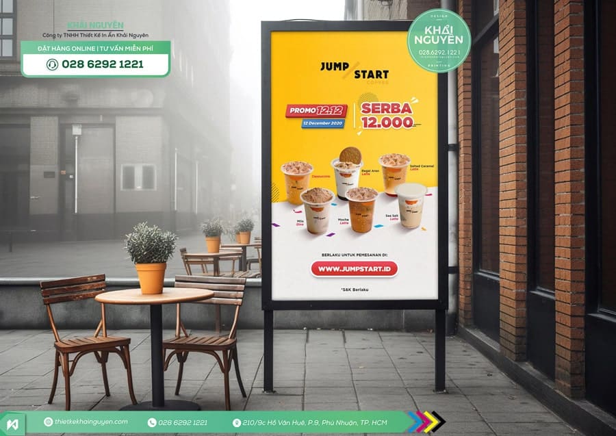 Mẫu poster quảng cáo in đẹp sắc nét