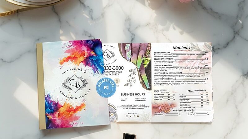 Thiết Kế In Ấn Trọn Gói Menu Spa Beauty Đẹp TPHCM