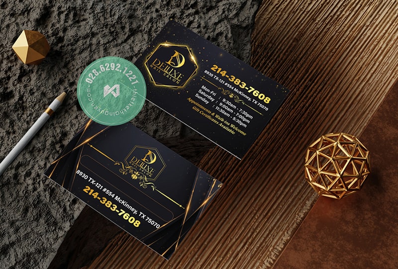 Thiết kế card Nails phong cách Luxury