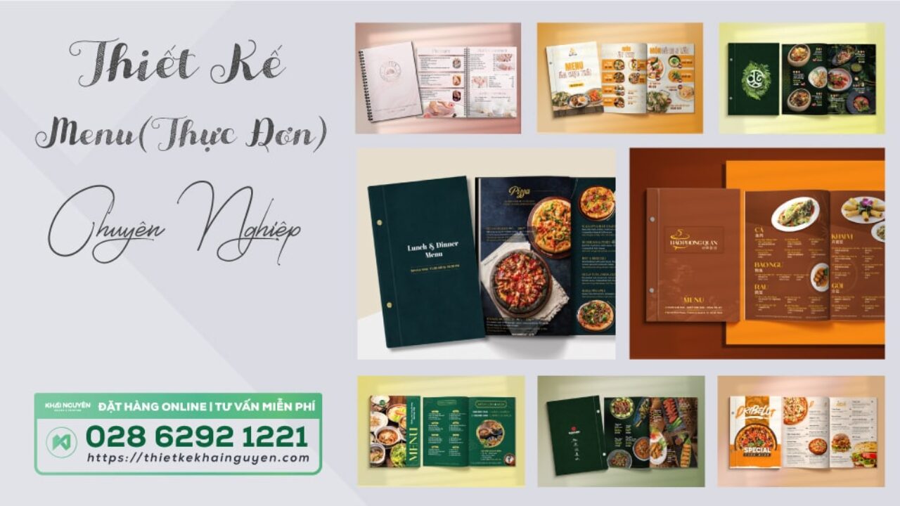 Thiết kế menu chuyên nghiệp 2026