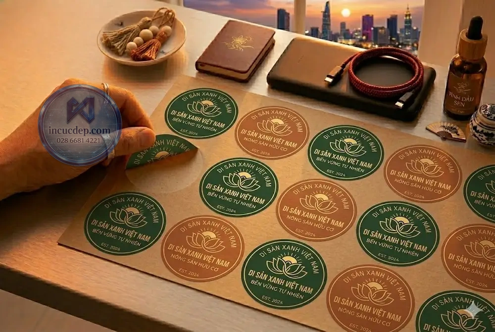 In decal sticker dán nhanh TPHCM