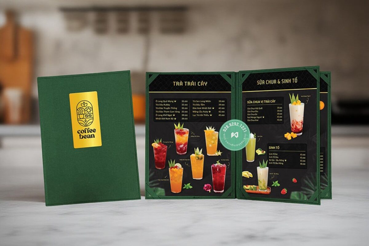 Mẫu tờ rơi in lấy gấp cho quán coffee tphcm