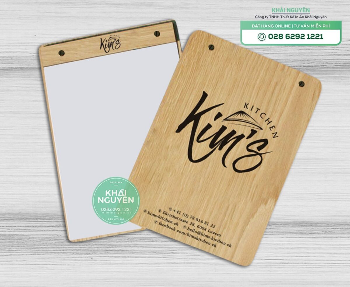 Menu gỗ laminate