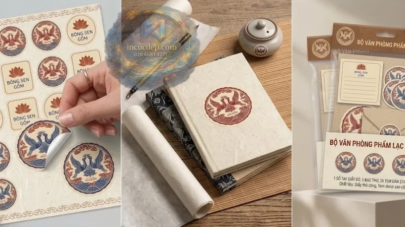 In Decal Trong Suốt Dán Chai Lọ – Nhãn Liền Với Sản Phẩm