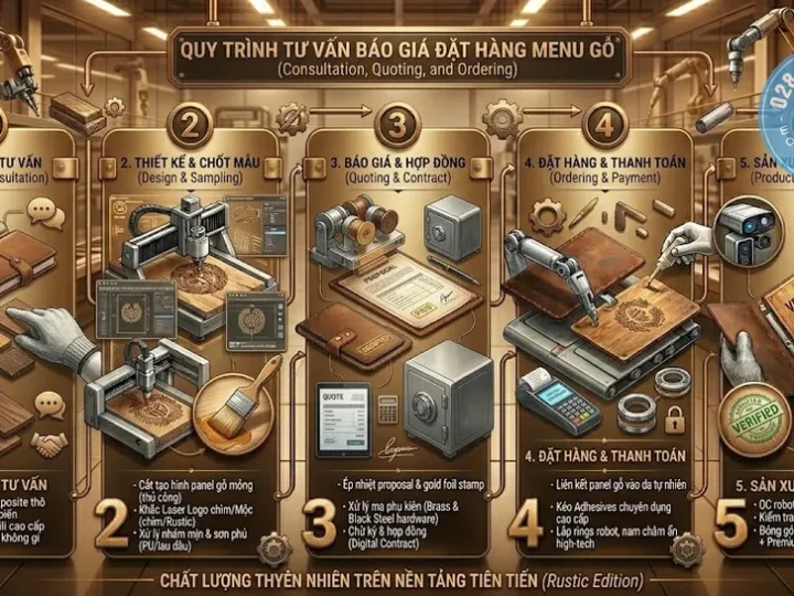 Top Kiểu Thiết Kế Menu Gỗ Từ Đơn Giản Tới Chuyên Nghiệp