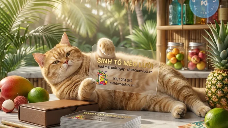 Card Nhựa Trong – Mockup Cute, Chất Liệu & Quy Trình In Chi Tiết