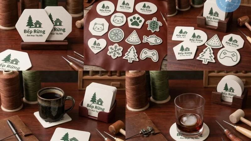 In Lót Ly Quán Cafe – Giấy Thấm Nước, In Logo, Giá Tốt TPHCM