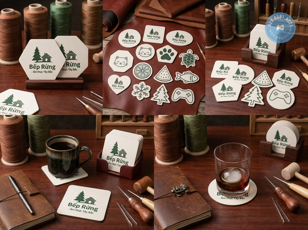 In Lót Ly Quán Cafe – Giấy Thấm Nước, In Logo, Giá Tốt TPHCM