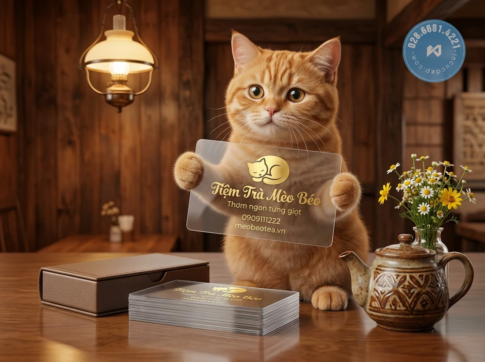 in danh thiếp tphcm card nhựa trong suốt giá rẻ