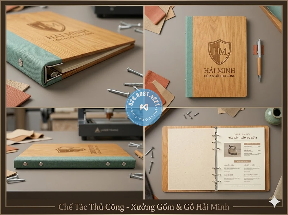 Menu gỗ khắc laser