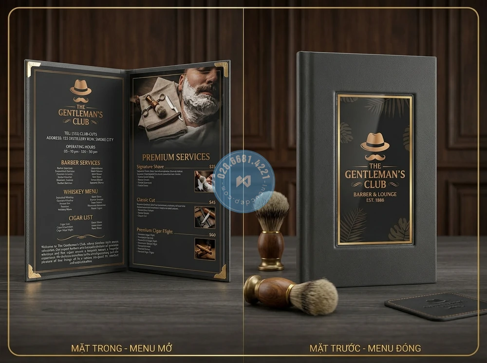 In nhanh bảng gia menu da mica quận 10