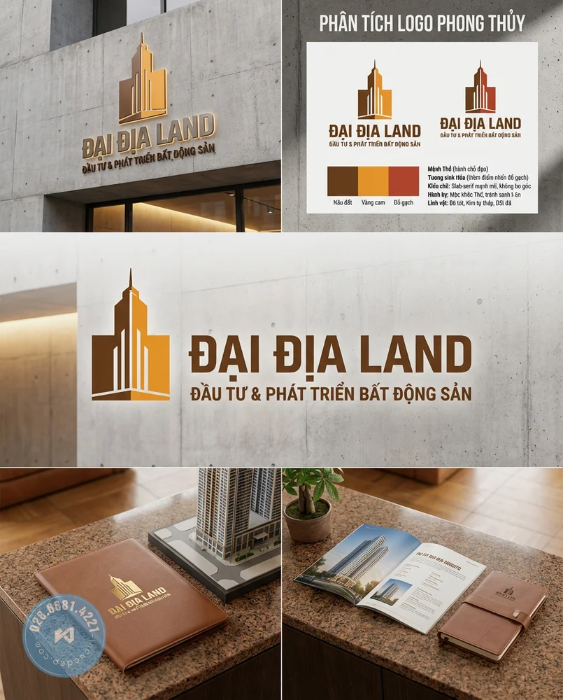 Bộ nhận diện thương hiệu sang trọng