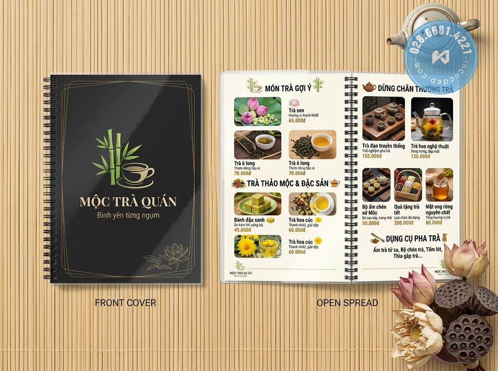 menu nhựa chống nước màng laminate – tư vấn miễn phí