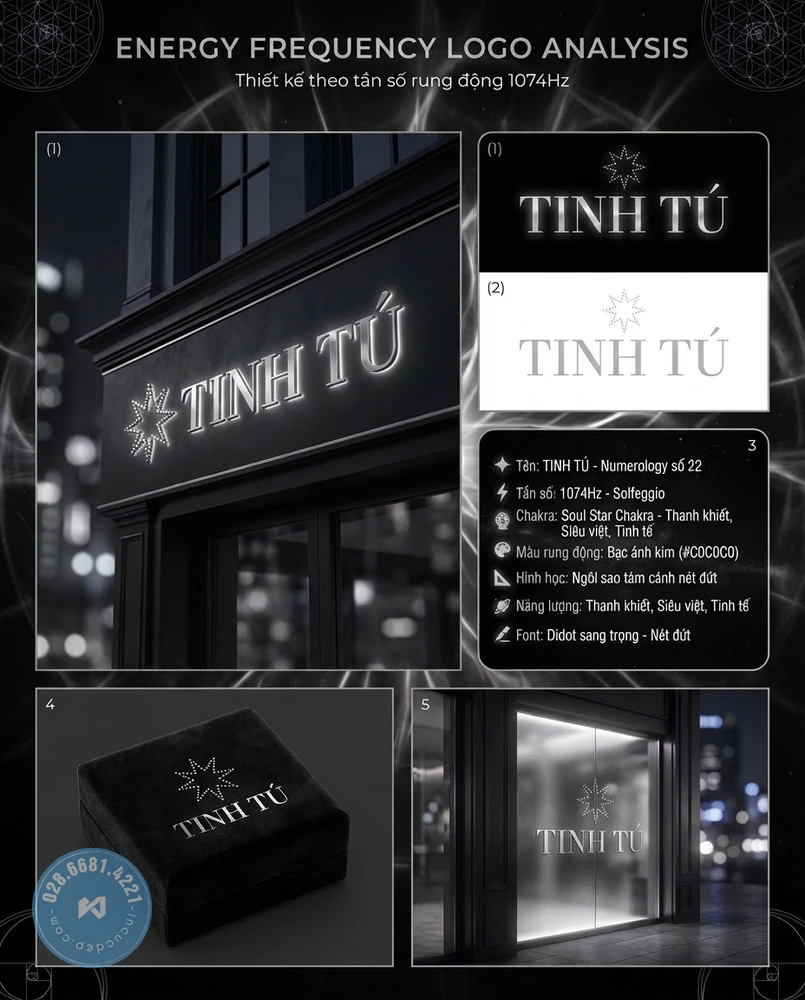 Logo tần số năng lượng chuyên nghiệp