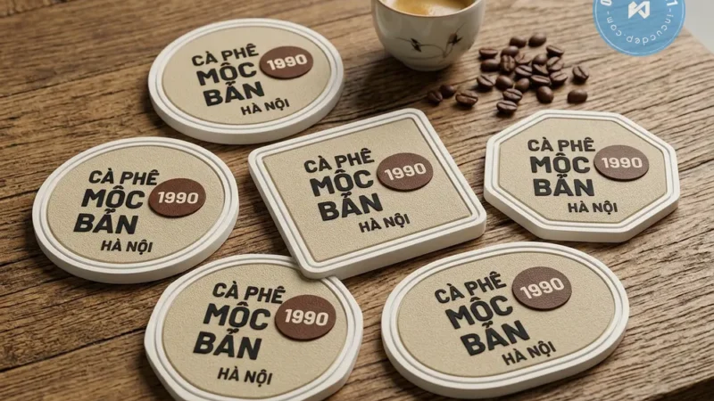 In Lót Ly Nhà Hàng TPHCM | Giấy, Gỗ, Cao Su, In Logo Thương Hiệu