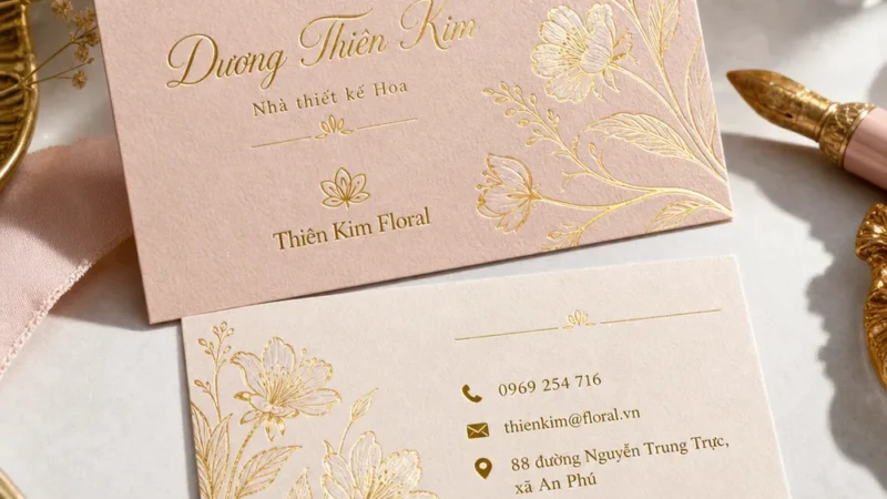 Định Vị Bản Thân Bằng Danh Thiếp UV Định Vị Spot UV
