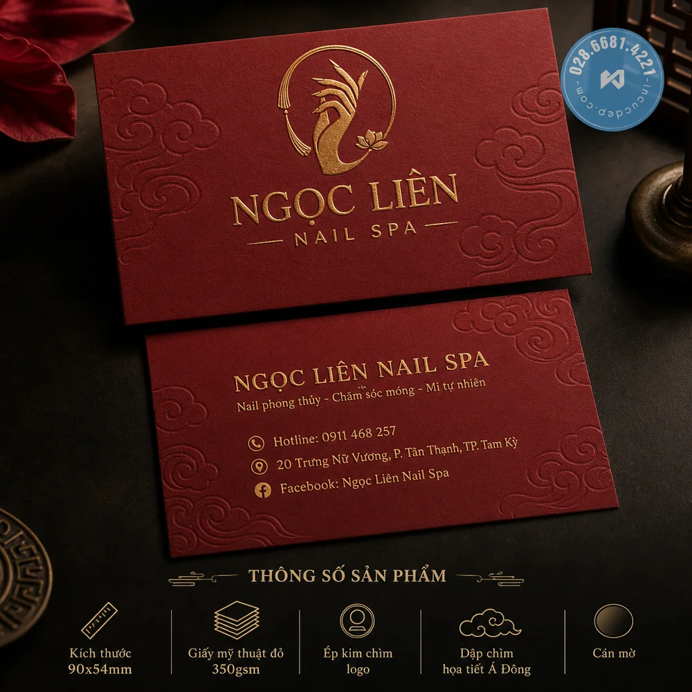 Thiết kế danh thiệp nail spa uy tín