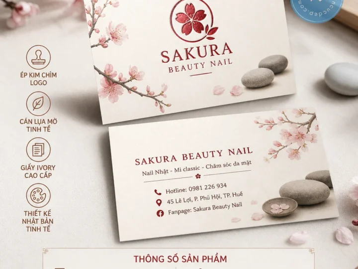 In Danh Thiếp Tiệm Nail TPHCM | Thiết Kế Đẹp, In Nhanh, Giá Tốt