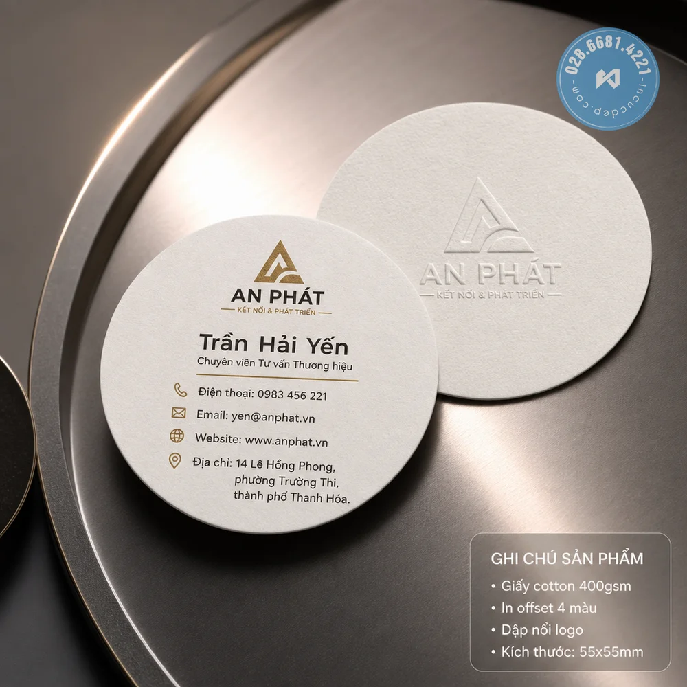 In danh thiệp die cut hình đặc biệt Đà Lạt
