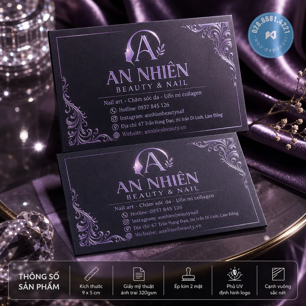 In danh thiệp nail beauty khuyến mãi