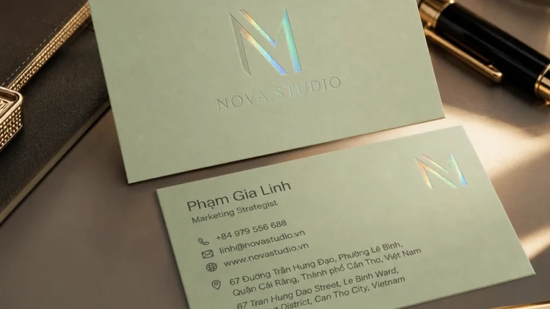 Vì Sao Mẫu Danh Thiếp Hologram Trở Thành Hot Trend 2026