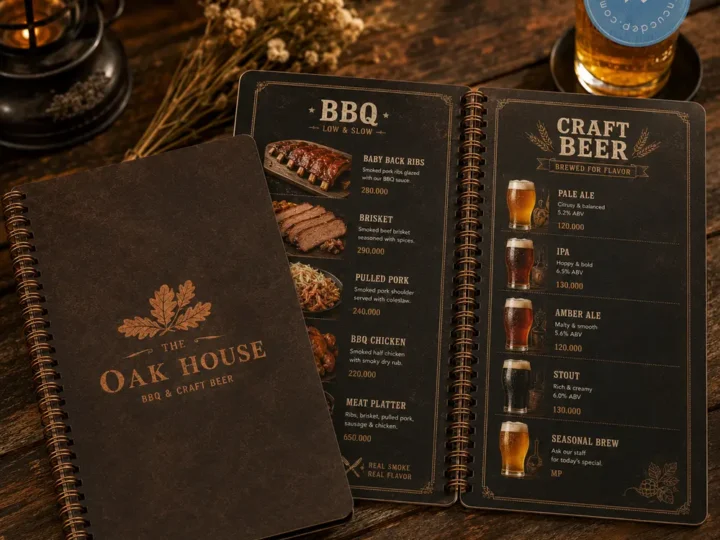 Những Lý Do Nên Chọn In Menu Nhựa Đóng Lò Xo Hay Không