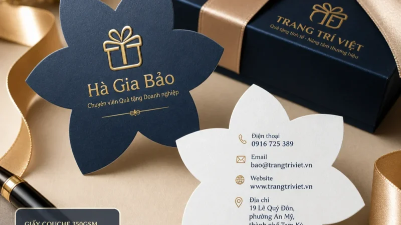 Danh Thiếp Die Cut Tạo Hình Ngộ Nghĩnh Độc Đáo