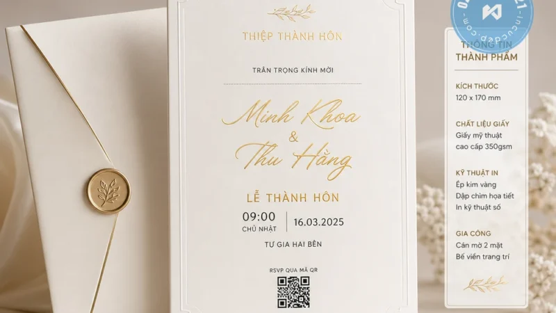 Sáng Tạo Một Số Mẫu Thiệp Cưới Độc Đáo Ấn Tượng Nhất