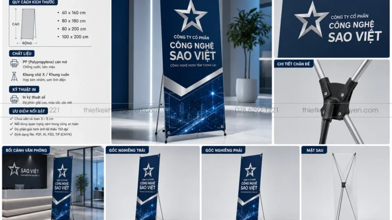 Quy Cách Thiết Kế Poster Standee Đứng Chuẩn In Tại TPHCM