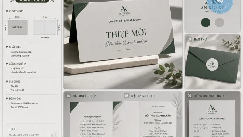 Yếu Tố Nào Ảnh Hưởng Tới Giá In Thiệp Mời Sự Kiện