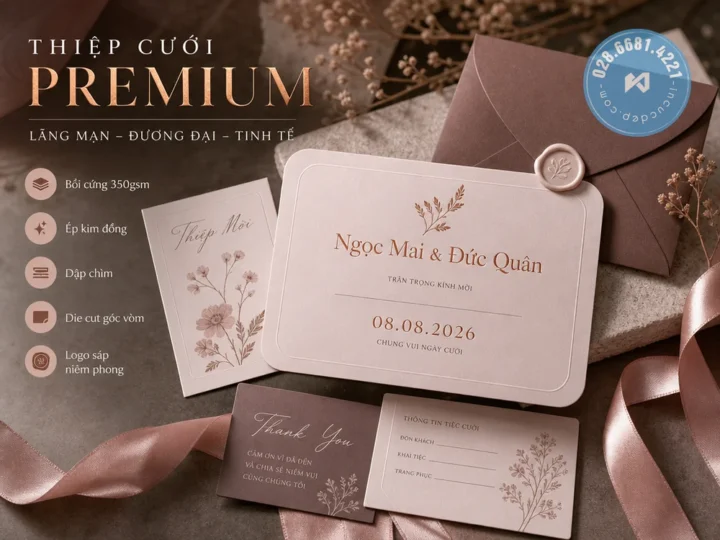 Nhanh Gọn Với Chuẩn In Thiệp Cưới Gấp Tại TPHCM