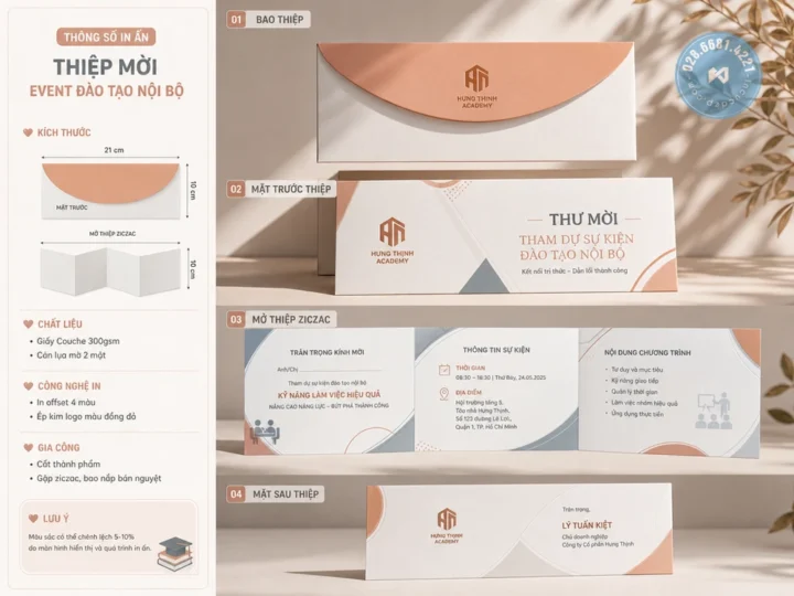 In Thiệp Mời Số Lượng Ít Được Không? Báo Giá Nhanh Tại TPHCM