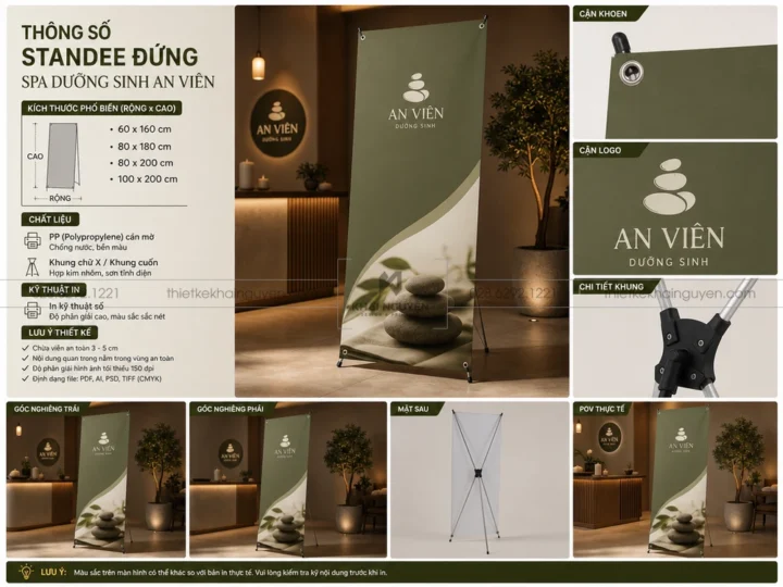 Thiết Kế In Standee Poster Chân Chữ X Lấy Ngay