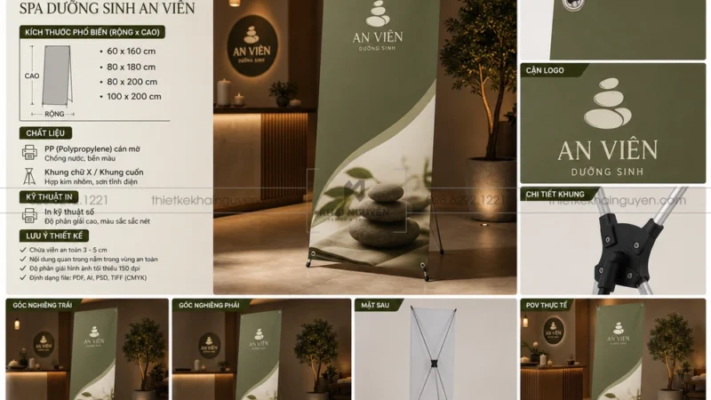 Thiết Kế In Standee Poster Chân Chữ X Lấy Ngay