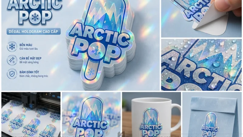 Decal Sticker Bế Demi Nên Cán Màng Mờ Hay Bóng?