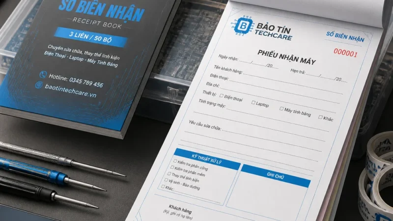Quy Cách In Biên Nhận Hóa Đơn Thu Chi Chuyên Nghiệp