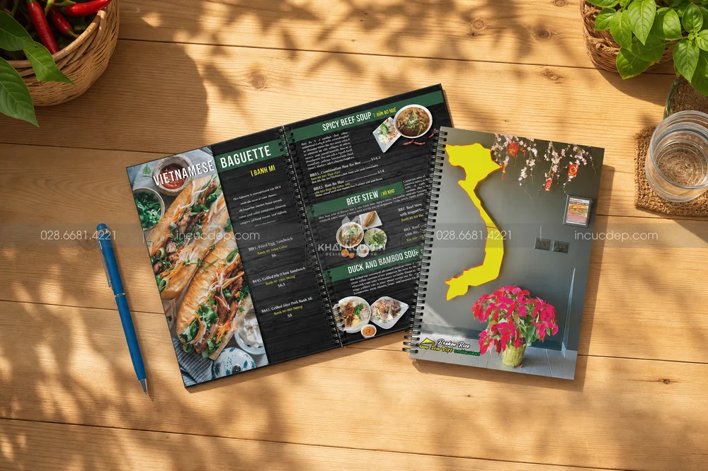 Trọn Gói Thiết Kế In Menu Nhà Hàng Đẹp Sang Trọng 2026/2027